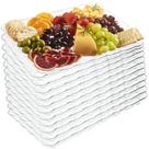 Bandejas de servir de plástico Plasticpro retangulares 23x33cm (pacote com 12)