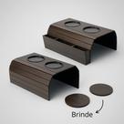 Bandejas De Sofá Kit 2 Unidades Porta Controle + Porta Copos