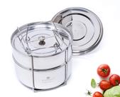 Bandejas Empilháveis para Cozimento a Vapor ecozoi em Aço Inoxidável 6 e 8 Quart