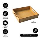 Bandejas MDF Kit Retas Com alça Aba Cantinho do Café Decoração Bandejas MDF Kit Retas Com alça Aba Cantinho do Café Decoração