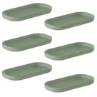 Bandejas Organizadora Verde Salvia OU Porta Objeto Sabonetera kit C/6 unidades