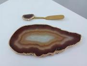Bandejinha Mini Platter Ágata Âmbar 20 Cm