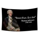 Bandera Tapiz Furlista Thomas Jefferson 90x150 cm Poliéster Bandera Tapiz Furlista Thomas Jefferson 90x150 cm Poliéster