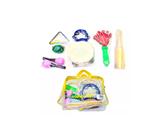 Bandinha infantil vanguarda 02 kids kit com 7 peças bolsa para transporte
