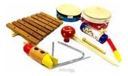 Bandinha Rítmica Kit 8 Peças Instrumentos Jog Vibratom P366