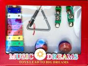 Bandinha Rítmica Musicalização Infantil 6 Peças com metalofone