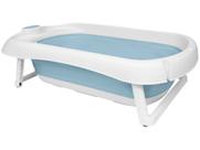 Banheira Baby Dobrável Compacta Buba Azul Ideal para Viagens