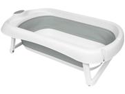 Banheira Baby Infantil Portátil Dobrável Flexível Cinza 16946 - Buba Banheira Baby Infantil Portátil Dobrável Flexível Cinza 16946 - Buba