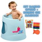 Banheira Babytub Ofuro 1 À 6 Anos Ergonômico AzulBRINDE