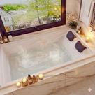 Banheira Casal de Hidromassagem Roma Elegance 175cm X 120cm X 50cm em Gel Coat - 220V Mondialle