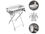 Banheira de Bebê com Suporte Dobrável Maxi Baby Wish Branca 40L