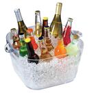 Banheira de bebidas Prodyne Big Square Party Clear com capacidade de 16,8 L