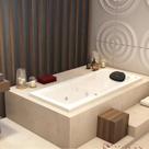 Banheira de Hidromassagem Capri Branca em Gel Coat Super Luxo 135x80x46cm - P3 - 220v - com Aquecedo