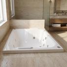 Banheira de Hidromassagem Cristal Duo 6 Jatos com Alças e Piso Antiderrapante 170x110cm em Acrílico Branco Banheira de Hidromassagem Cristal Duo 6 Jatos com Alças e Piso Antiderrapante 170x110cm em Acrílico Branco
