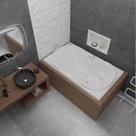 Banheira de Hidromassagem Due Gran Luxo 160x90x50cm - P6 - 220V - sem Aquecedor e Cromoterapia Branco Astra