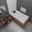 Banheira de Hidromassagem Due Gran Luxo 180x90x50cm - P2 - 110V - com Aquecedor Branco Astra