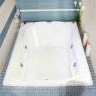 Banheira de Hidromassagem Ouro Fino Acrílica Goldline Dupla 150cmx110cmx40cm
