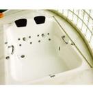 Banheira de Hidromassagem Ouro Fino Acrillic Dupla Premium 1,60m x 1,20m x 47cm Branco