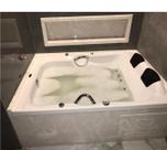 Banheira de Hidromassagem Ouro Fino Acrillic Dupla Premium 1,80m x 1,20m x 47cm 06 Jatos