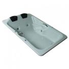 Banheira de Hidromassagem Ouro Fino Acrillic Dupla Standard 1,80m x 1,20m x 47cm 06 Jatos Branco