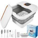 Banheira de hidromassagem para pés UNIFULL dobrável com aquecimento e massageador de 6 modos