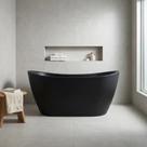Banheira de Imersão Oval Mavie Ouro Fino 150x75cm em Gel Coat Preto