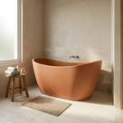 Banheira de Imersão Oval Mavie Ouro Fino 150x75cm em Gel Coat Terracota Banheira de Imersão Oval Mavie Ouro Fino 150x75cm em Gel Coat Terracota