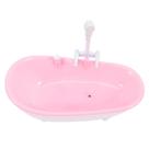Banheira de pulverização de água ifundom Electric para bonecas e crianças rosa
