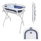 Banheira dobravel premium baby bubbly com almofada de banho