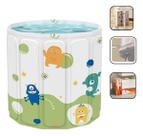 Banheira Dobrável Spa Bebê 200l Ofurô Oxford Animação