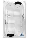 Banheira Dupla de Hidromassagem Luminárias tamanho 1,82 x 1,19x 0,45