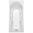 Banheira Hidromassagem Astra Capri Luxo 170CMX80CMX43CM - 01 Jato Acrílico P3 com Aquecedor Branco