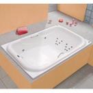 Banheira Hidromassagem Astra Double Tahiti Luxo 180cmx130cmx63cm - 04 Jatos Acrílico P1 Com Aquecedo