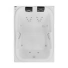 Banheira Hidromassagem Astra Double Tahiti Super Luxo 180cmx130cmx63cm - 04 Jatos Acrílico P3 Com Aq