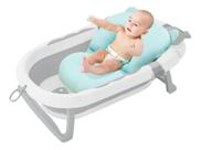 Banheira Infantil Para Bebê Dobrável Com Cama De Segurança