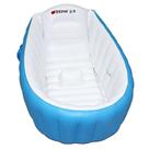 Banheira inflável para bebês SuperLi Blue dobrável com chuveiro e piscina