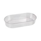 Banheira Jel Plast Pet Piu Oval Cristal para Pássaros - Tamanho M