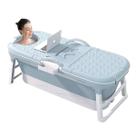 Banheira Ofurô Dobrável Portátil 200 Litros Adulto 117 cm com Suporte VG+