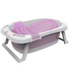 Banheira Para Bebe Dobrável Portátil Com Medidor de Temperatura e Rede