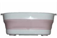 Banheira Para Bebe Dobrável Portátil Super Compacta Rosa