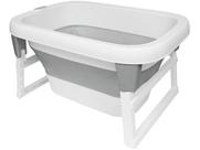 Banheira Para Bebês Dobrável Ofuro 80L Cinza 16942 - Buba