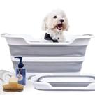 Banheira para cães CYGNE dobrável 60x40x27 cm, portátil, cinza Banheira para cães CYGNE dobrável 60x40x27 cm, portátil, cinza