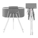 Banheira portátil para cães VEVOR Elevated & Dobrable Grey