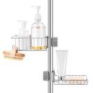 Banheira Shower Caddy Buoluty Clawfoot em aço inoxidável