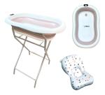 Banheira Tibaby Com Suporte Dobrável E Almofada Flutuante Banheira Tibaby Com Suporte Dobrável E Almofada Flutuante