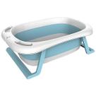 Banheira Vitoriana Infantil P/ Bebê Ofurô Silicone Dobrável Para Box