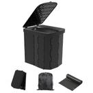 Banheiro de acampamento dobrável portátil Hapoon XL para adultos preto