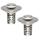 Banheiro de metal Sink Stopper IfealClear com filtro de aço inoxidável