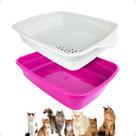 Banheiro econômico para gatos Brinqpet Vermelho