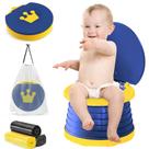 Banheiro infantil portátil dobrável Travel Potty YZNlife azul